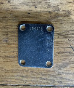 Genuine 1962 Fender Neck Plate L Series