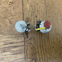 Genuine 1965 Fender Jaguar Volume And Tone Potentiometer Assembly